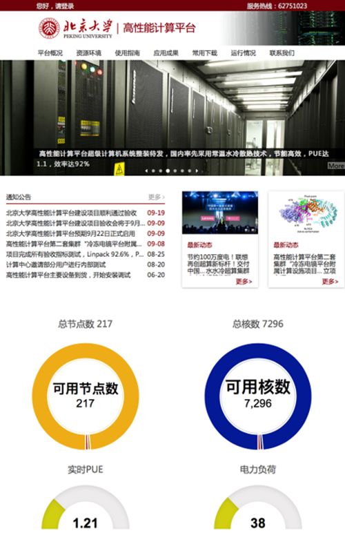 中国超级计算机 北京大学,北京大学高性能计算校级公共平台首套超级计算机系统开始试运行服务...